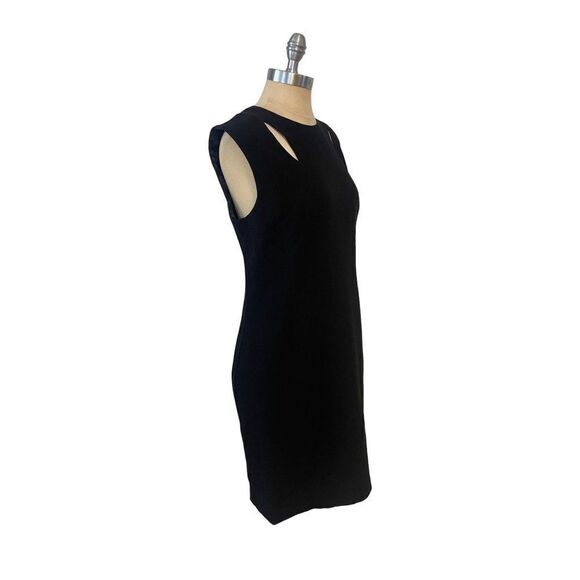 NWT Elie Tahari Black Sleeveless Cut Out Stretch Crepe Dress Size 8 $328 - Picture 3 of 7